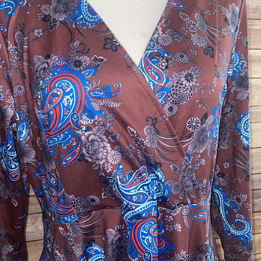 🎈Sale🎈NWT Reborn Paisley Print Dress Size 1X - Picture 3 of 9